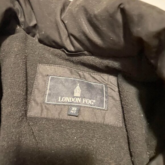 London Fog Womens Size XS Long Puffer Jacket Coat Flaws - Picture 4 of 16